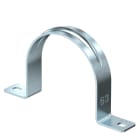 OBO BETTERMANN - Collare di fissaggio 63mm Acciaio zincato galvanicamente due fori 605 63 G.