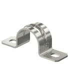 OBO BETTERMANN - Collare di fissaggio due fori 16mm Acciaio INOX A4 1.4571 non trattato ulteriore trattamento 605.