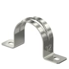 OBO BETTERMANN - Collare di fissaggio due fori 32mm Acciaio Inox A4 1.4571 non trattato ulteriore trattamento 605.