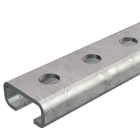 OBO BETTERMANN - Profilato asolata, foro 11mm 2000x27x12,5 Acciaio zincato in continuo.