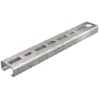 OBO BETTERMANN - Profilato a C asolata, foro 16 mm 2000x30x15 in acciaio zincato a caldo per immersione.