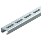 OBO BETTERMANN - Profilato asolata, foro 16,5 mm 600x35x18 in acciaio zincato a caldo per immersione.