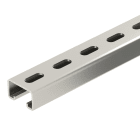 OBO BETTERMANN - Profilato asolata, foro 22mm 2000x50x30 Acciaio INOX A4 1.4571 non trattato, ulteriore trattamento.