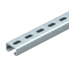 OBO BETTERMANN - Profilato asolata, foro 22mm 3000x50x30 in acciaio zincato a caldo per immersione.