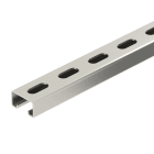 OBO BETTERMANN - Profilato asolata, foro 18mm 2000x40x22,5 Acciaio INOX A4 1.4571 non trattato, ulteriore trattamento.