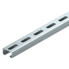 OBO BETTERMANN - Profilato asolata, foro 18mm 2000x40x22,5 Acciaio zincato caldo immersione.