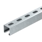 OBO BETTERMANN - Profilato a C asolata con foro 22mm, dimensioni 3000x41x41 in acciaio zincato a caldo per immersione.