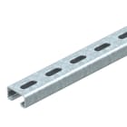 OBO BETTERMANN - Profilato asolata, foro 22mm 3000x41x21 in acciaio zincato a caldo per immersione.