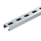 OBO BETTERMANN - Profilato a C asolata con foro 22mm, dimensioni 6000x41x21 in acciaio zincato a caldo per immersione.