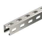 OBO BETTERMANN - Profilato asolata, foro 22mm 1000x41x41 Acciaio INOX A2 1.4301 non trattato, ulteriore trattamento.