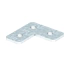 OBO BETTERMANN - Piastra di collegamento a L 90x90x40x5 in acciaio zincato a caldo per immersione.