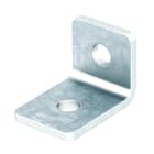OBO BETTERMANN - Staffa di collegamento 90° con 2 fori 54x54x40x5 in acciaio zincato a caldo per immersione.