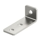 OBO BETTERMANN - Staffa di collegamento 90 gradi con 3 fori 105x53x40x4 in acciaio inox A2 1.4301 non trattato, ulteriore trattamento.