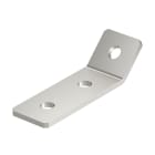 OBO BETTERMANN - Staffa di collegamento 45 gradi con 3 fori 103x50x40x4 in acciaio inox A2 1.4301 non trattato, ulteriore trattamento.