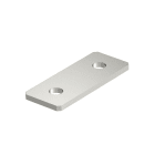 OBO BETTERMANN - Piastra di collegamento con 2 fori 100x40x4 in Acciaio INOX A4 1.4571 non trattato, ulteriore trattamento GMS VP A4.