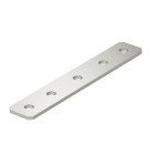 OBO BETTERMANN - Piastra di collegamento con 5 fori 250x40x4 in acciaio inox A4 1.4571 non trattato, ulteriore trattamento.