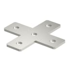 OBO BETTERMANN - Piastra di collegamento forma X 150x150x40x4 Acciaio INOX A4 1.4571 non trattato ulteriore trattamento GMS 5 VP.