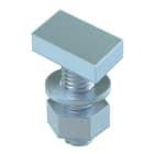 OBO BETTERMANN - Vite testa a martello per profilato CL2008 M8x25mm in Acciaio Lamella di zinco.
