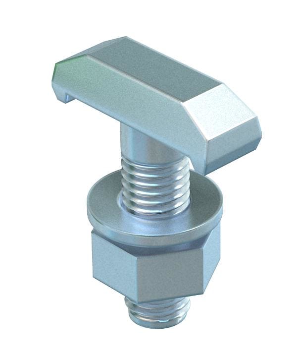 OBO BETTERMANN - Bullone testa a martello per profilato MS4022 M10x60mm Acciaio lamella di zinco.