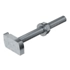 OBO BETTERMANN - Vite testa a martello per profilato MS4121/4141 M10x100mm Acciaio Lamella di zinco.