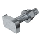 OBO BETTERMANN - Vite testa a martello per profilato MS4121/4141 M12x100mm Acciaio Lamella di zinco.