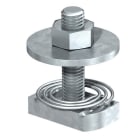 OBO BETTERMANN - Vite testa martello + molla per profilato MS4121/4141 M12x60mm Acciaio zincato caldo immersione.