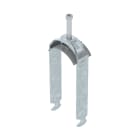 OBO BETTERMANN - Staffa reggicavo 2056 doppia 52-58mm in acciaio zincato a caldo per immersione.