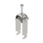 OBO BETTERMANN - Staffa reggicavo 2056 doppia 22-28mm Acciaio INOX A2 1.4301 non trattato ulteriore trattamento BS-H2-K-28 A2.