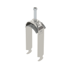 OBO BETTERMANN - Staffa reggicavo 2056 doppia 40-46mm Acciaio, INOX A2 1.4301 non trattato ulteriore trattamento BS-H2-K-46 A2.