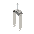 OBO BETTERMANN - Staffa reggicavo 2056 doppia 46-52mm Acciaio INOX A2 1.4301 non trattato ulteriore trattamento BS-H2-K-52 A2.