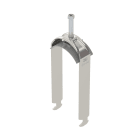 OBO BETTERMANN - Staffa reggicavo 2056 doppia 58-64mm Acciaio INOX A2 1.4301 non trattato ulteriore trattamento BS-H2-K-64 A2.