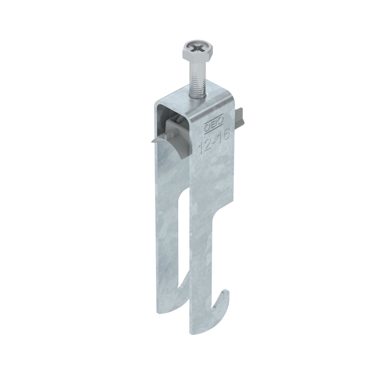 OBO BETTERMANN - Staffa reggicavo 2056 doppia 12-16mm in acciaio zincato a caldo per immersione FT BS-W2-K-16.