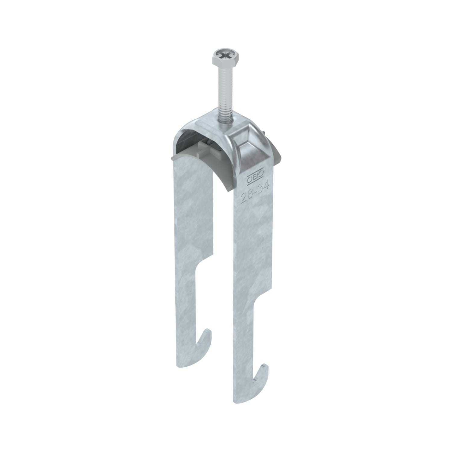 OBO BETTERMANN - Staffa reggicavo 2056 doppia 28-34mm in acciaio zincato a caldo per immersione.