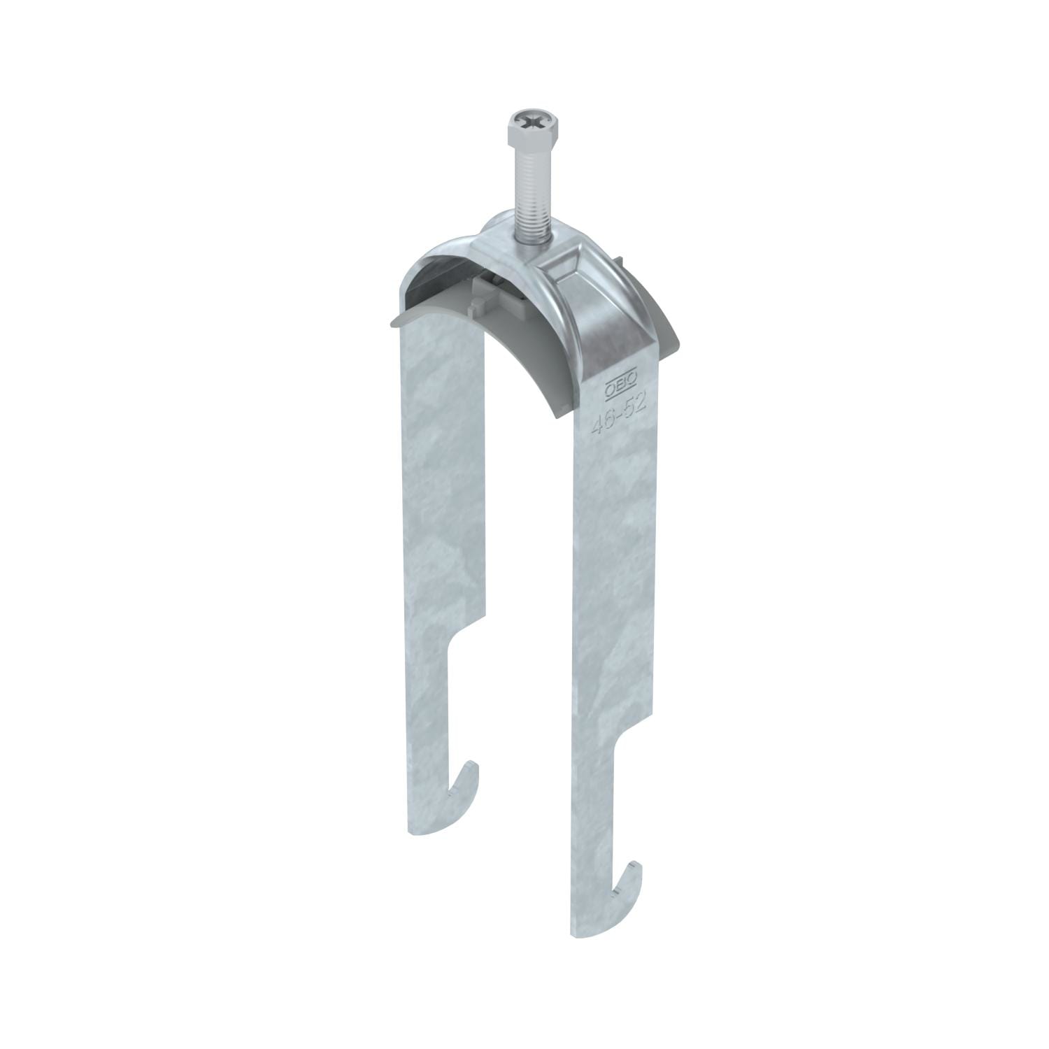 OBO BETTERMANN - Staffa reggicavo 2056 doppia 46-52mm in acciaio zincato a caldo per immersione.