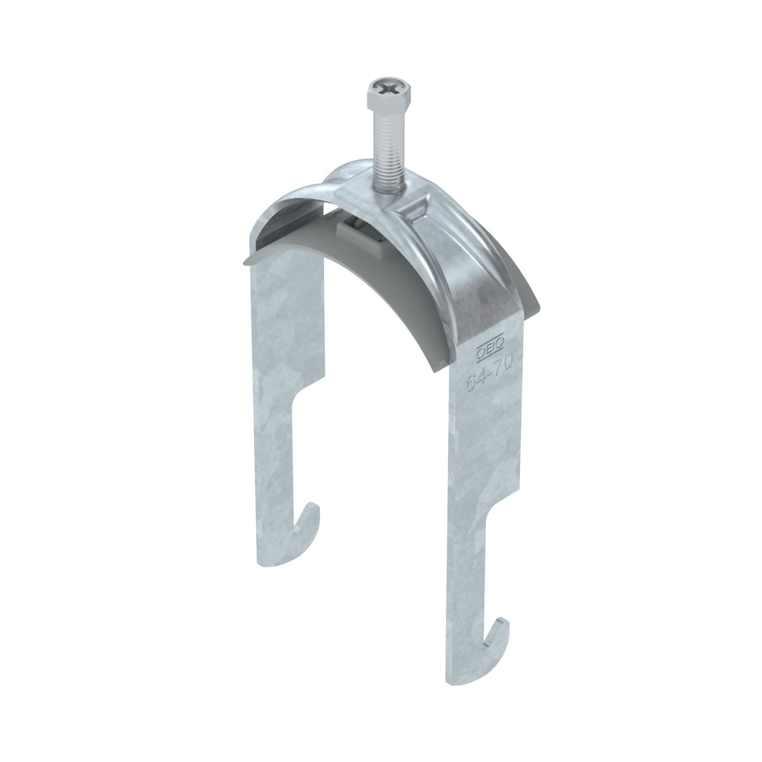 OBO BETTERMANN - Staffa reggicavo 2056 64-70mm acciaio zincato caldo immersione FT BS-W1-K-70.