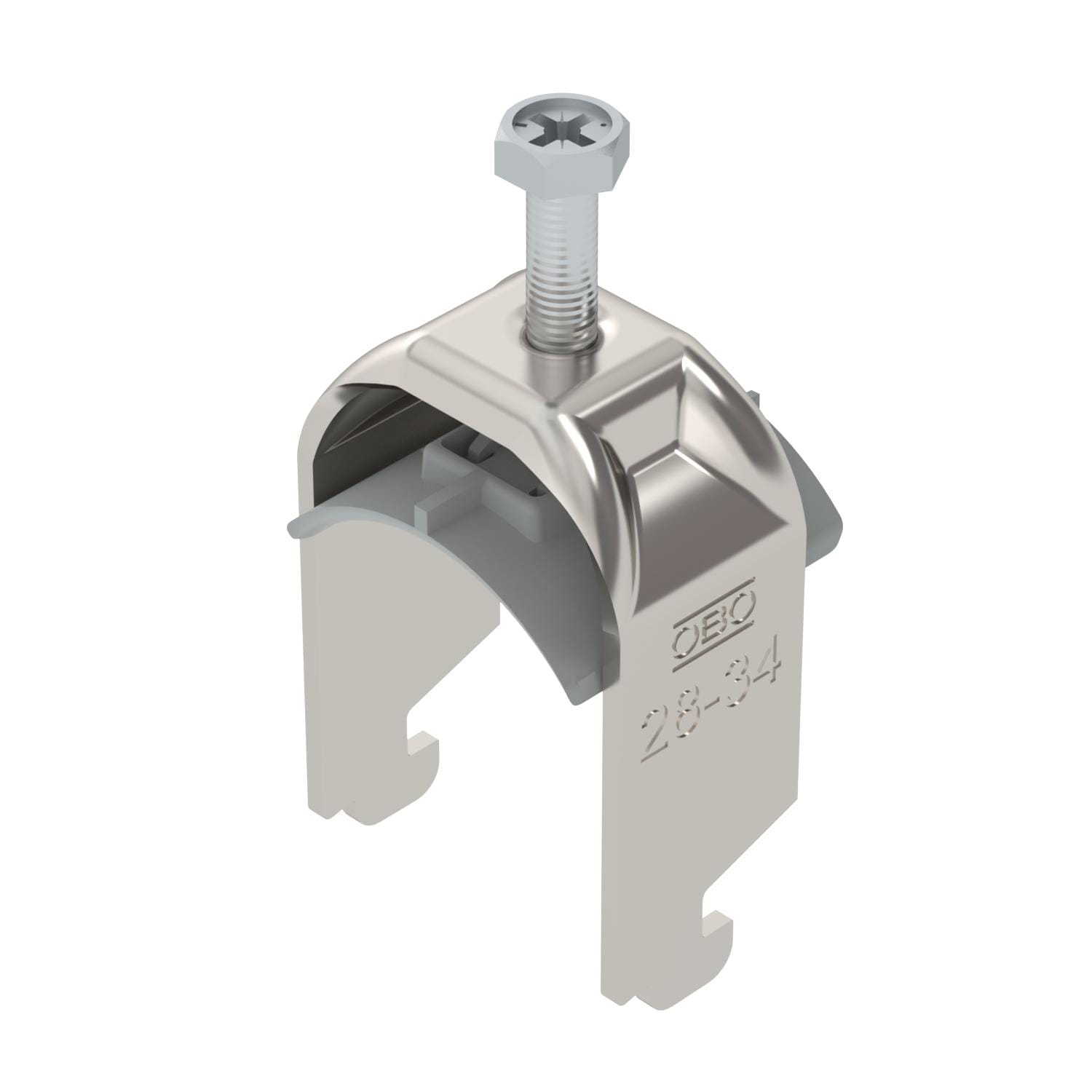 OBO BETTERMANN - Staffa reggicavo BS-N1-K-34 A2 2056 28-34mm Acciaio, INOX 1.4301 non trattato, ulteriore trattamento.