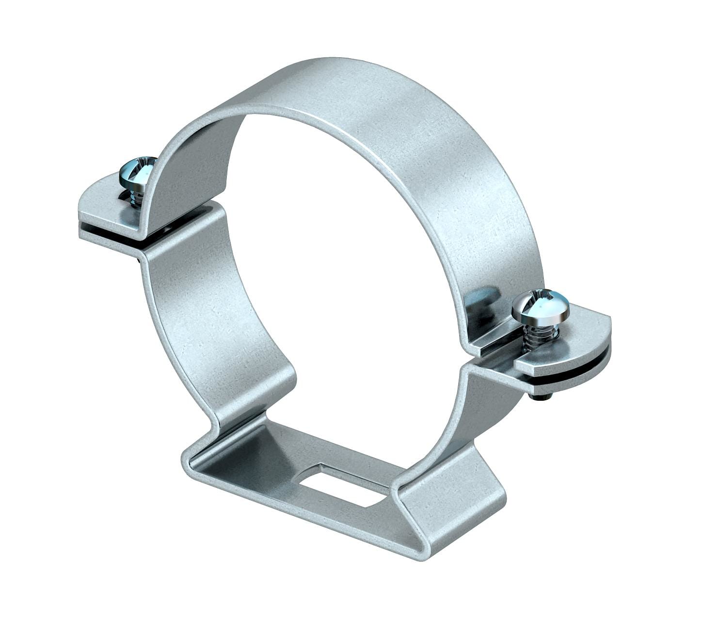 OBO BETTERMANN - Collare distanziatore con asola 39-48mm in acciaio zincato galvanicamente, foro lungo 733-48G FS.