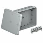 OBO BETTERMANN - Scatola di derivazione 125x100x38 Polietilene grigio chiaro RAL 7035 con morsettiera.