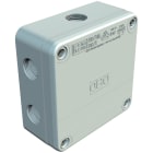 OBO BETTERMANN - Scatola di derivazione 3 pressacavi 110x110x50 Polipropilene grigio chiaro RAL 7035.