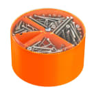 OBO BETTERMANN - Vite dispositivo Scatola Bulk, 100x 15/25/40 Ø95x58 Acciaio zincato galvanicamente.