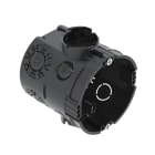 OBO BETTERMANN - Scatola da incasso UP in polipropilene Jet black con viti Ø60mm, H66mm.