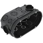 OBO BETTERMANN - Scatola cartongesso UP doppia combinazione 2x Ø60xH66mm Polipropilene Jet black.