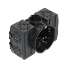 OBO BETTERMANN - UE 46 scatola da incasso cartongesso UP con morsetto laterale Ã˜60xH50x114 polipropilene Jet black.