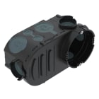 OBO BETTERMANN - UE 66-L Scatola da incasso UP con viti, ermetico Ø60xH67x148 Polypropylen / Thermoplastisches Elastomer deep black / blue grey.