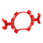 OBO BETTERMANN - Quick-Fix UP per scatole cartongesso Ø60mm in polipropilene rosso segnale.