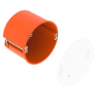 OBO BETTERMANN - Scatola cartongesso HW con coperchio Ø74mm, H61mm in polipropilene arancio.