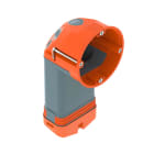 OBO BETTERMANN - Scatola cartongesso HW ermetica Polypropylen Thermoplastisches Elastomer orange grey HE 74-L.