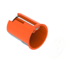 OBO BETTERMANN - Scatola cartongesso HW ermetica con coperchio Ø38 H45 Polypropylen Thermoplastisches Elastomer arancione grigio.