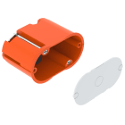 OBO BETTERMANN - Scatola cartongesso HW ermetica, doppia combinazione 68x38x45 Polypropylen / Thermoplastisches Elastomer orange / grey. 2003834