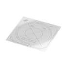 OBO BETTERMANN - Foglio di tenuta ZH 68-DF per scatola ad incasso trasparente Ø68mm. 2003850